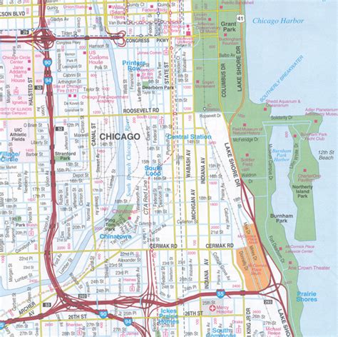 Chicago Map Rand Mcnally Maps Books Travel Guides