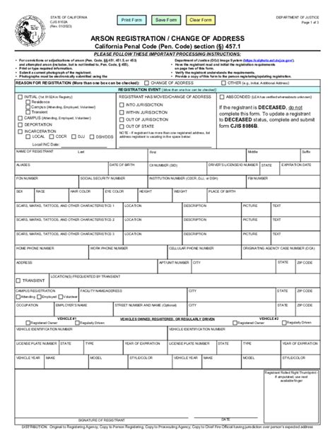 Fillable Online Sex Offender Registration And Exclusion Forms Fax Email
