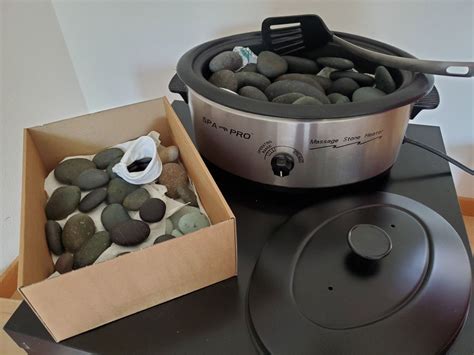 Hot Stone Massage Set inkl Heizer und über 60 Lava Steinen Gebraucht in Teufen AR für CHF 85