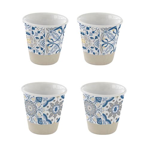 Set Bicchierini In Porcellana Caff Ml Blue Easylife Boutique