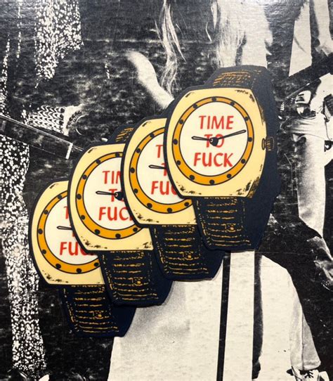 Single Sticker Time To Fuck Vintage Inspired Etsy