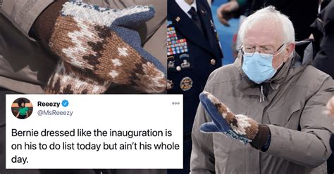 Bernie Sanders And His Mittens Win Inauguration Day Meme And Comfy