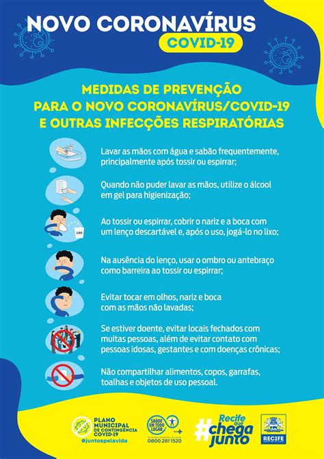 Medidas de prevenção para o novo coronavírus COVID 19 Reciprev