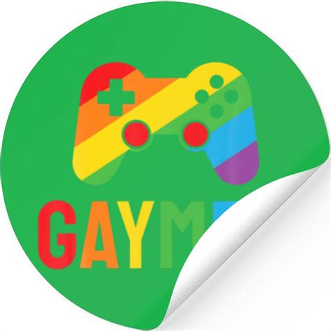 Gaymer Gay Pride Flag LGBT Gamer LGBTQ Gaming Game Stickers venduto da Pevê Azevedo SKU