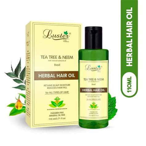Масло для волос увлажняющее с чайным деревом и нимом Luster Tea Tree ...