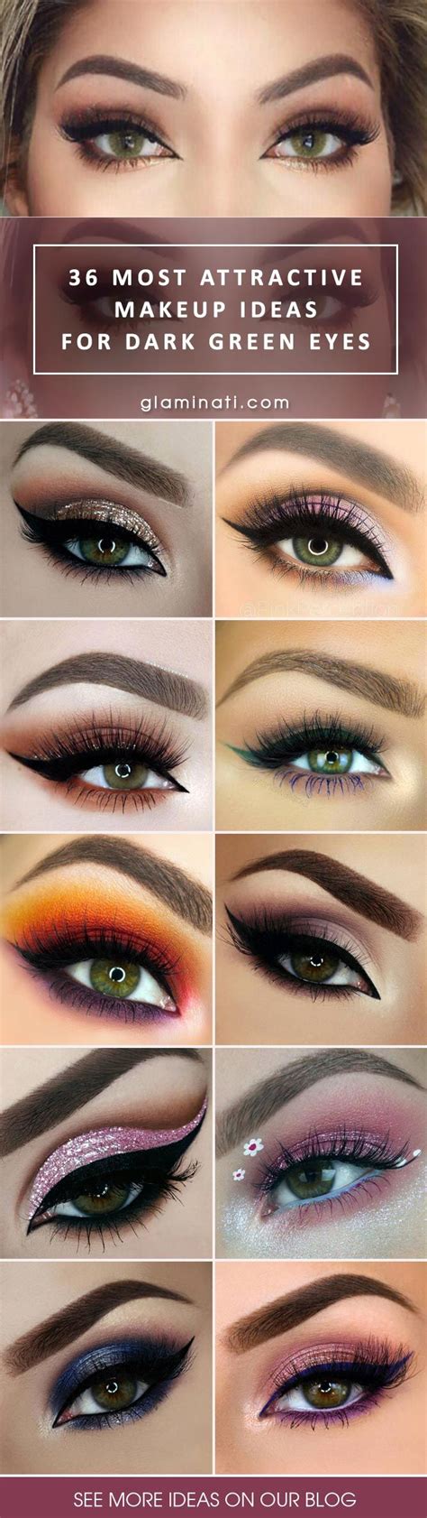 25 Most Attractive Makeup Ideas For Dark Green Eyes Green Makeup