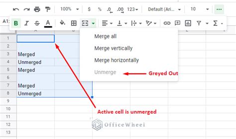 How To Unmerge Cells In Google Sheets Ways Officewheel