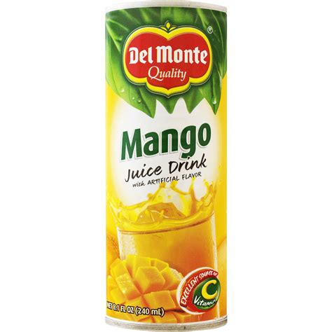 Del Monte Mango Juice Drink 8 1 Oz