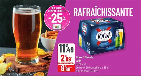 Promo Bière Blonde chez G iCatalogue fr