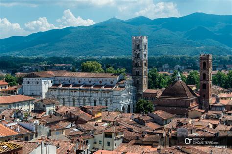 Lucca. Ansicht der Kathedrale vom Uhrenturm