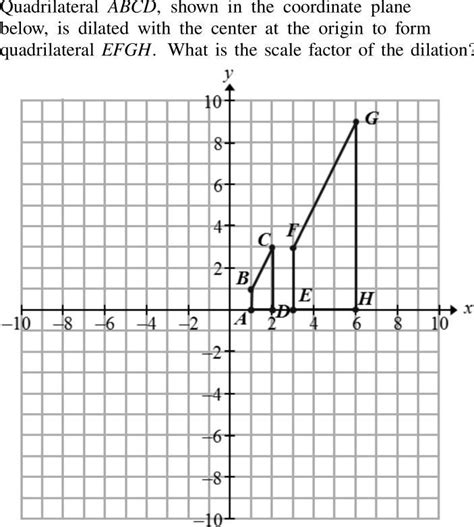 SOLVED What Is The Scale Factor Of The Dilation Answers A 3 B 1 4 C