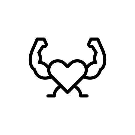 Strong Heart Icon 35497646 Vector Art At Vecteezy