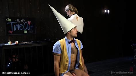 Blonde Femdom Whip And Peg Slaves