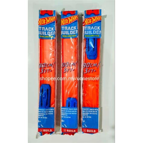 Original Hot Wheels Track Builder Unlimited Straight Track Asst Cm Ft Gld Shopee Malaysia