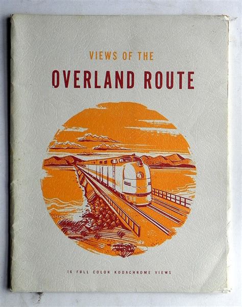 Vintage Railroad Memorabilia Southern Pacific 16 Litho Views Overland