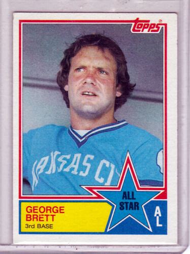 George Brett 1983 Topps 388 All Star Baseball Card Kansas City