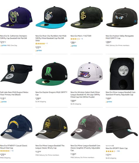 Minor League Baseball Hats