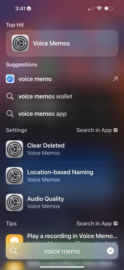 Why won’t the iOS search show the Voice Memos app? : r/ios
