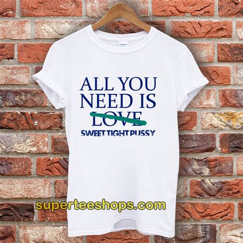 All You Need Is Sweet Tight Pussy T Shirt Superteeshops