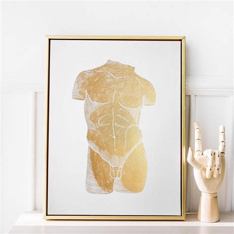 Linocut Print Naked Man Lino Print Unique Wall Art One Of A Kind Linocut Print Original Art