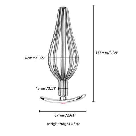Jeweled Hollow Butt Plugs Pcs Metal Anal Sex Toy Anesidora