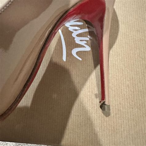 Christian Louboutin Pigalle Folloes Patent Nude Gem