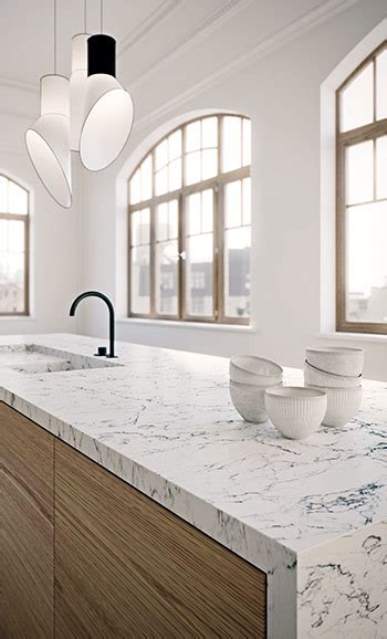 5143 White Attica Kwarts Keukenwerkblad Caesarstone