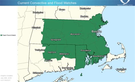 Much of area issued Flash Flood Watch – Fall River Reporter