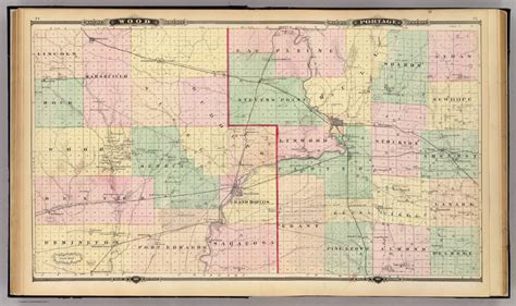 Map of Wood County ... Map of Portage County, State of Wisconsin. 1877 ...