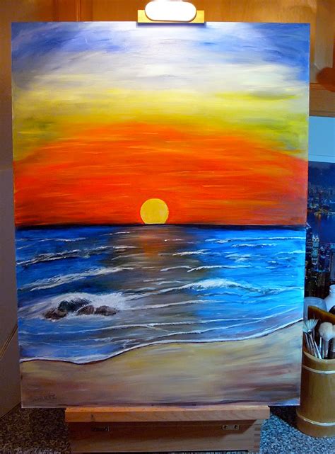 Acrylic Sunset Paintings The Painting Gallery