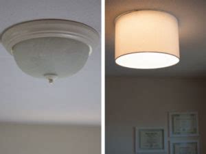 Ceiling Light Covers You Can DIY | Six Clever Ways to Cover Ugly Light ...