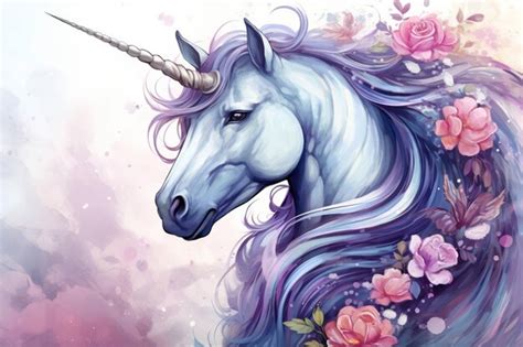 Premium Photo | Fantasy unicorn horse beauty cute animal magical dream ...