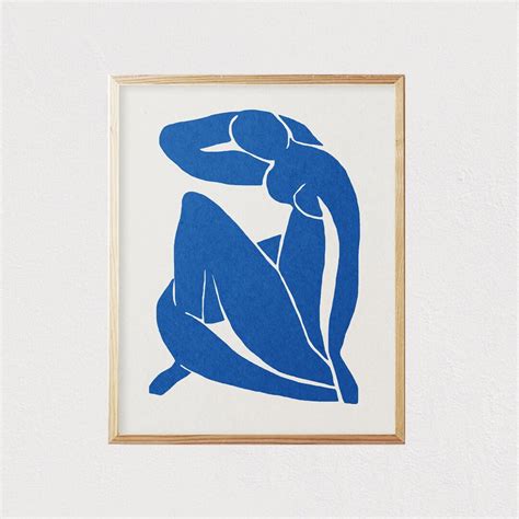Henri Matisse Blue Nude Abstract Womans Silhouette Art Mid Century