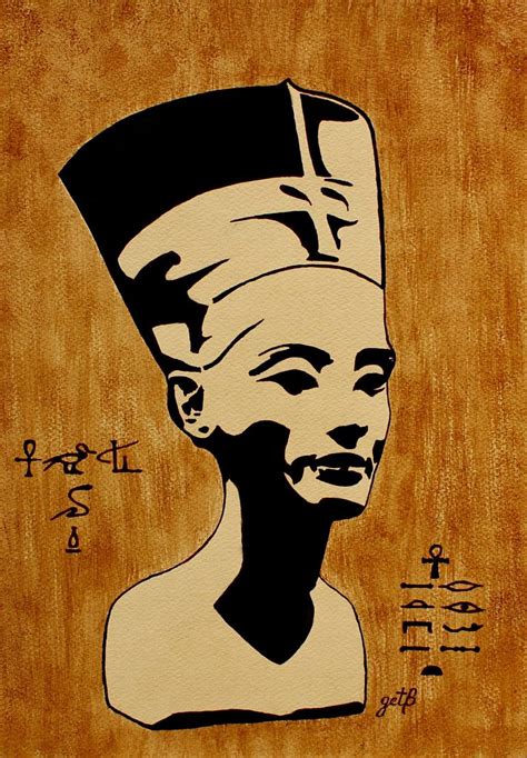 Egyptian Queen Nefertiti Drawing