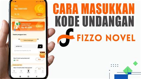 Cara Memasukkan Kode Undangan Di Fizzo Novel Youtube