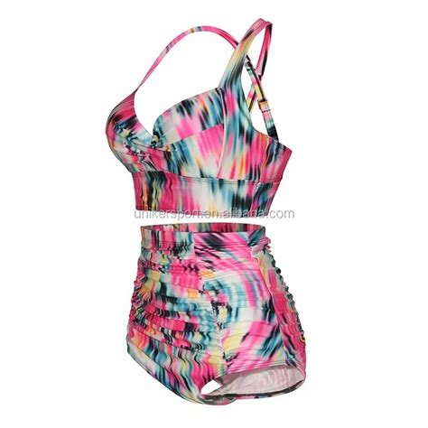 High Waist Swimsuit Women Plus Size Swimwear Print Flower Beach Bikini Set Buy Plus Size