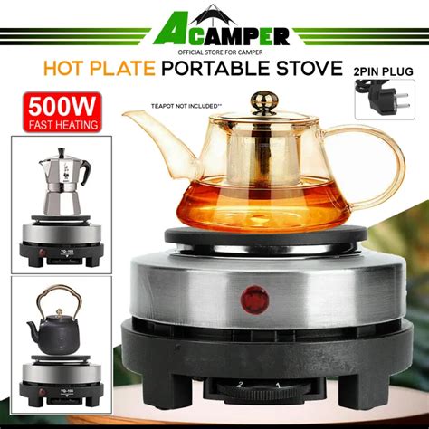 Hot Plate Electric Stove Cooker Portable Stove Camping Moka Pot Stove Dapur Masak Elektrik