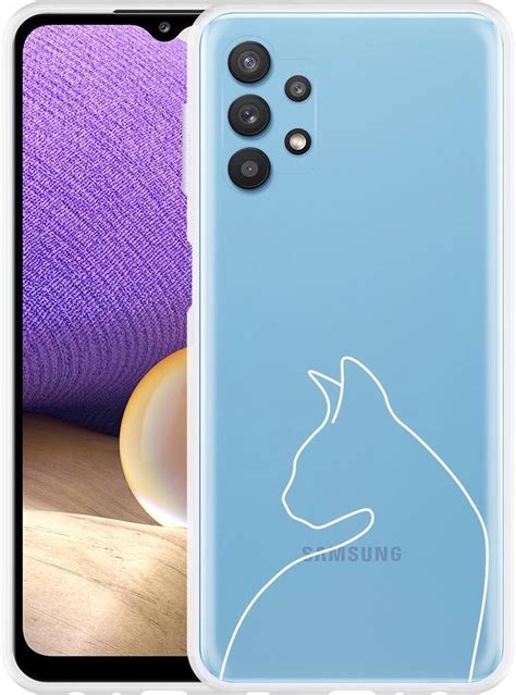 Samsung Galaxy A32 5G Hoesje Kattencontour II Designed By Cazy Bol