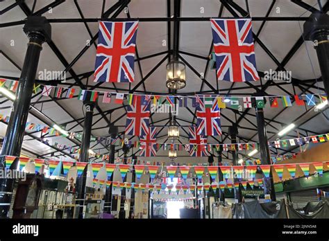 Interior Of Nantwich Market Market Street Nantwich Cheshire England