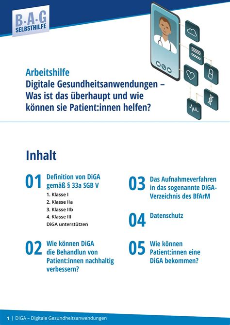 Digitale Gesundheitsanwendungen DiGAs BAG Selbsthilfe