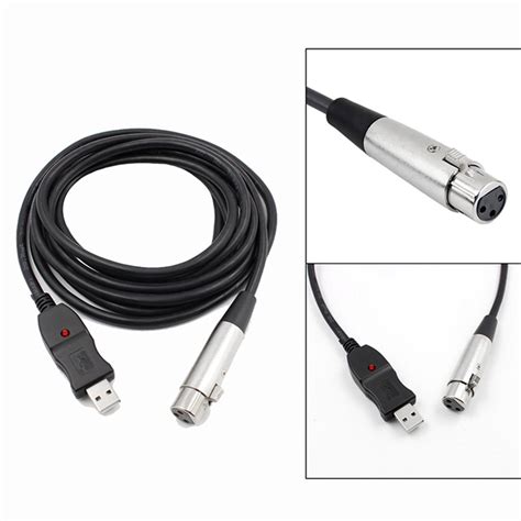 3m Usb Male To Xlr Female Microphone Usb Mic Link Cable New G3w9 Ebay