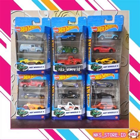 Hot Wheels Cars Gift Pack Original Mattel Contains Hotwheels