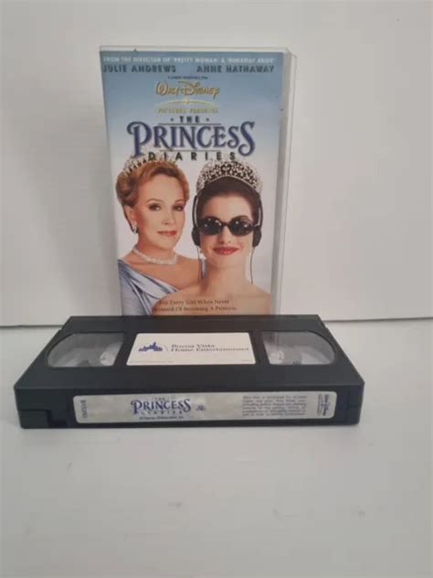 DISNEY THE PRINCESS DIARIES 2001 Vintage Anna Hathaway Clamshell VHS