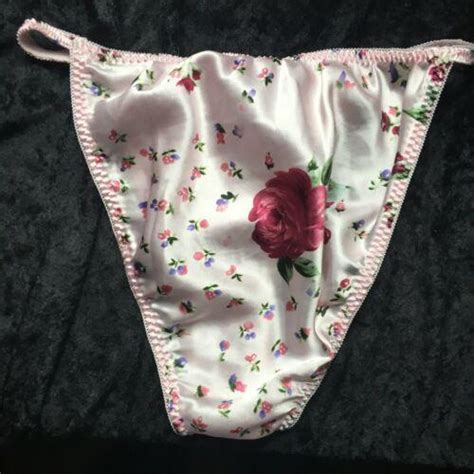 Vintage Satin String Bikini Panties