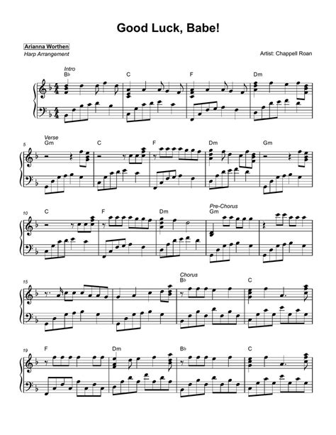 Chappell Roan Good Luck Babe By Arianna Worthen