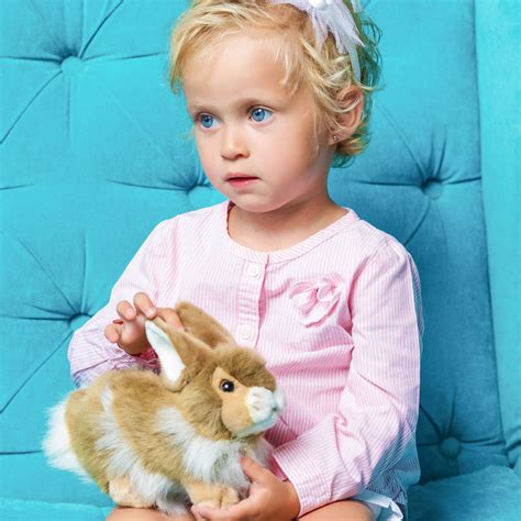 Реалистичная мягкая игрушка HANSA Кролик коричневый 23 см купить по ...