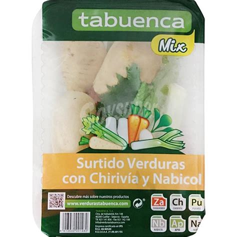 Tabuenca Surtido De Verduras Con Chirivía Y Nabicol Bandeja 1 Kg