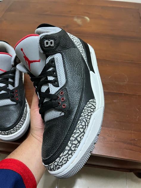 air jordan 3/ aj3 black cement retro 2018, Men's Fashion, Footwear ...