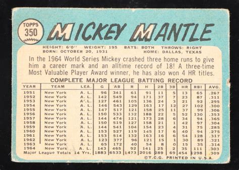 Mickey Mantle Topps Pristine Auction