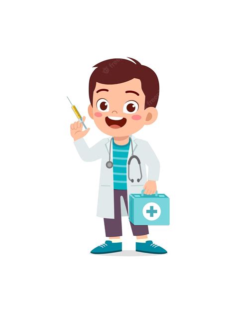 Cute Boy Doctor Stock Vector. Illustration Of Clinic - 17055469 – Free